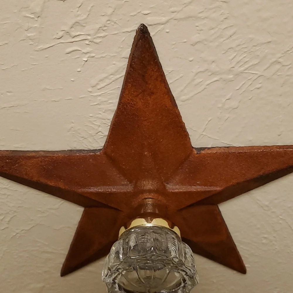 HOOK | Cast Iron Lone Star Coat Hook with Crystal Style Knob